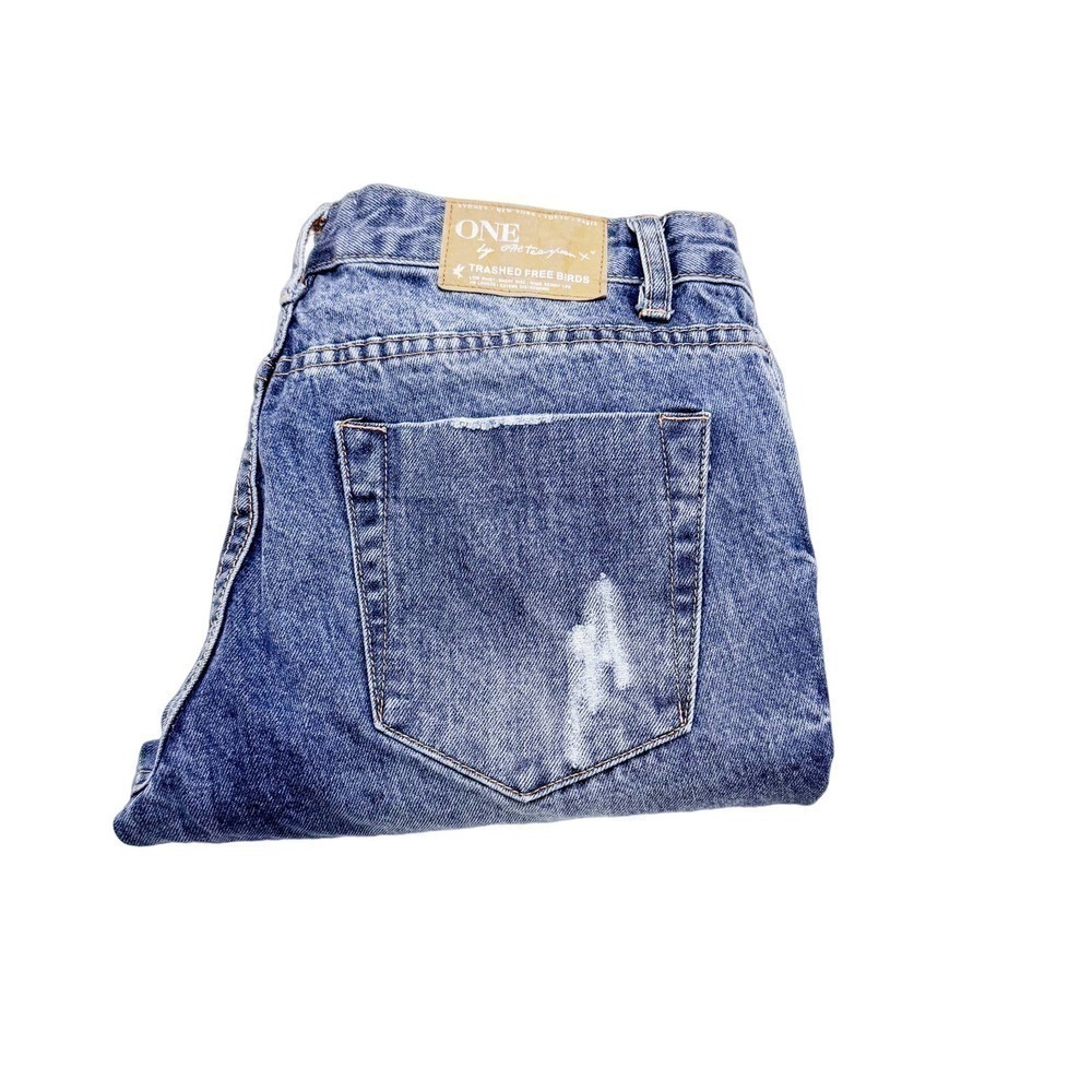 One Teaspoon Distressed Denim Jeans Trashed Free Birds Size 28